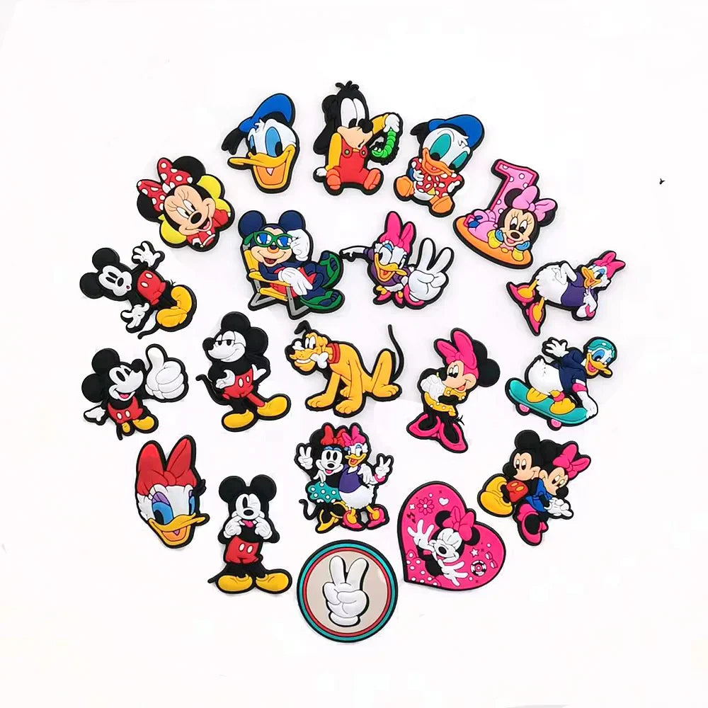 Aoger Disney Mickey Minnie Donald Shoe Charms