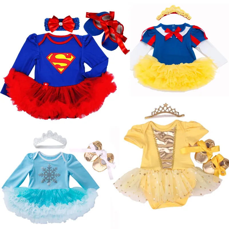 Baby girl Clothes elsa anna costume for Baby