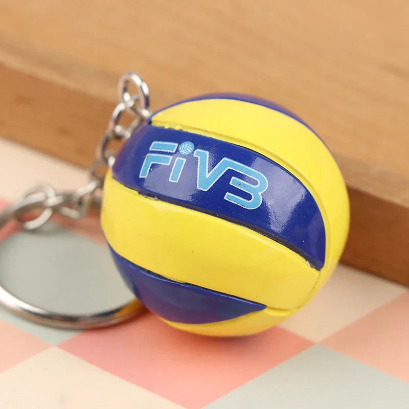 1xFashion PVC Volleyball Keychain Ornaments Business Volleyball Gifts