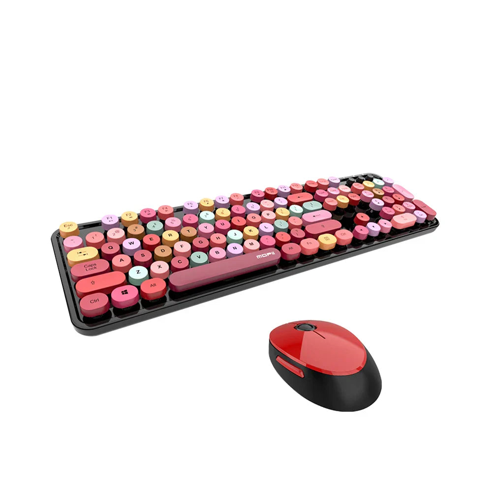 Mofii Sweet Keyboard Mouse Combo Mixed Color 2.4G