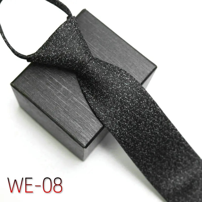 New Suit Business Zipper Tie for Man 48*7cm