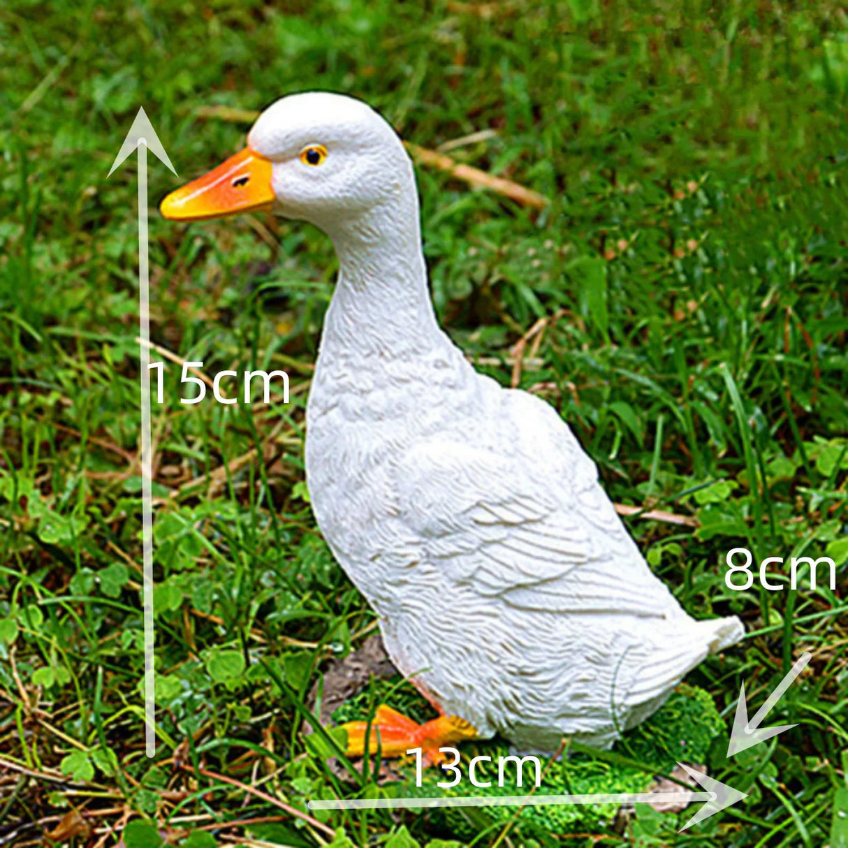 Cute Duck Resin Garden Statue Backyard Pond Ducks