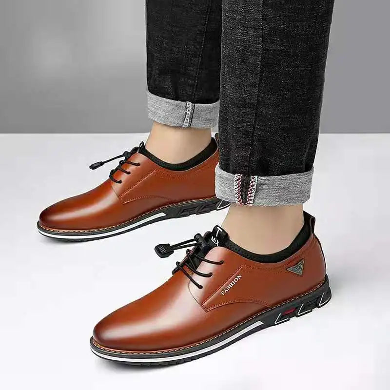 2021British Casual Single Shoes Leather Shoes Formal Shoes