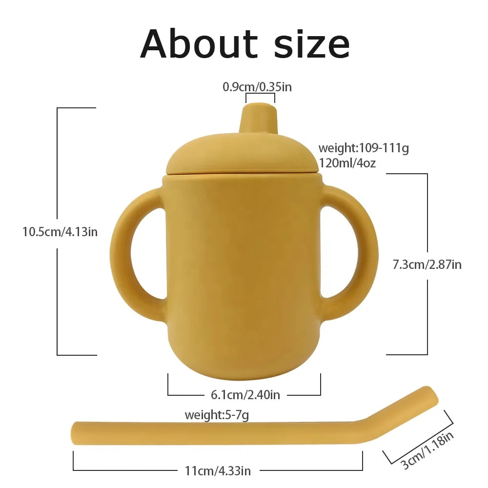 BPA Free Kids Open Cup Silicone Drinking Mug