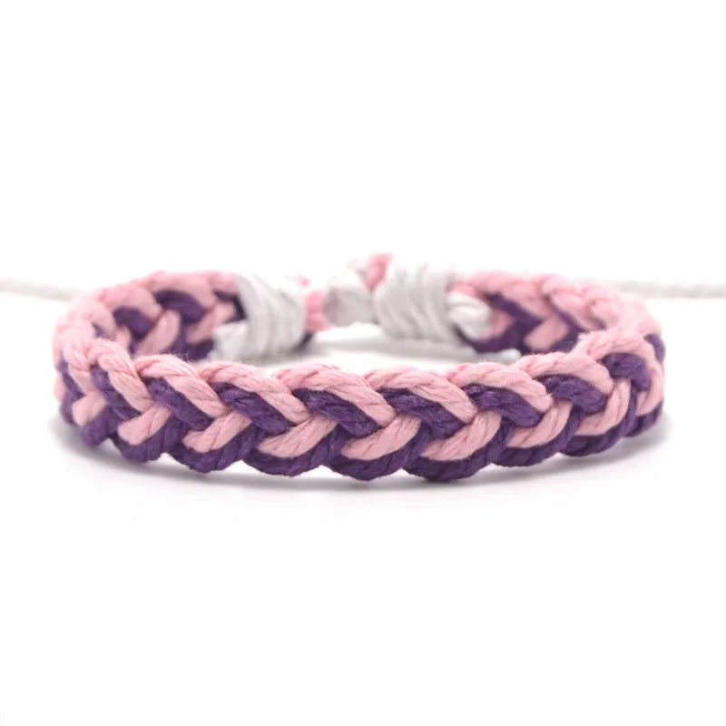Ethnic Thread Bracelet Retro Handmade Boho Multicolor Braided