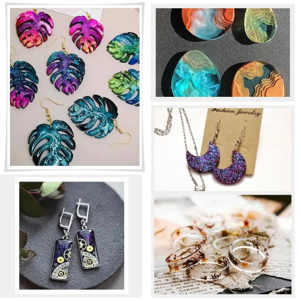 Mixed Style Jewelry Epoxy Resin Molds Set Silicone