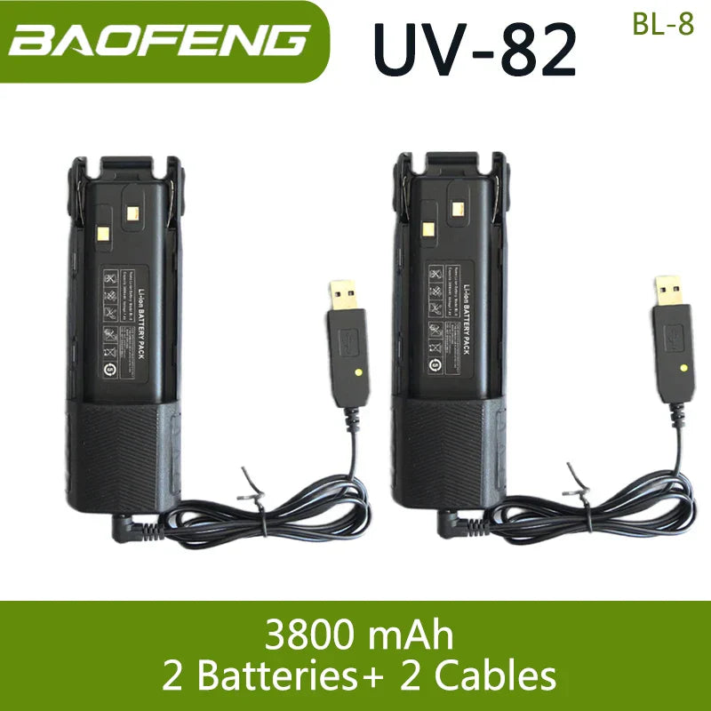 Baofeng UV 82 BL-8 Battery Walkie Talkie Ham