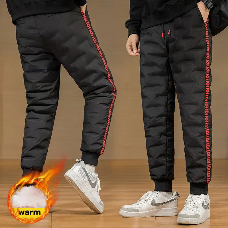 90% White Duck Down Padded Pants Drawstring Waist