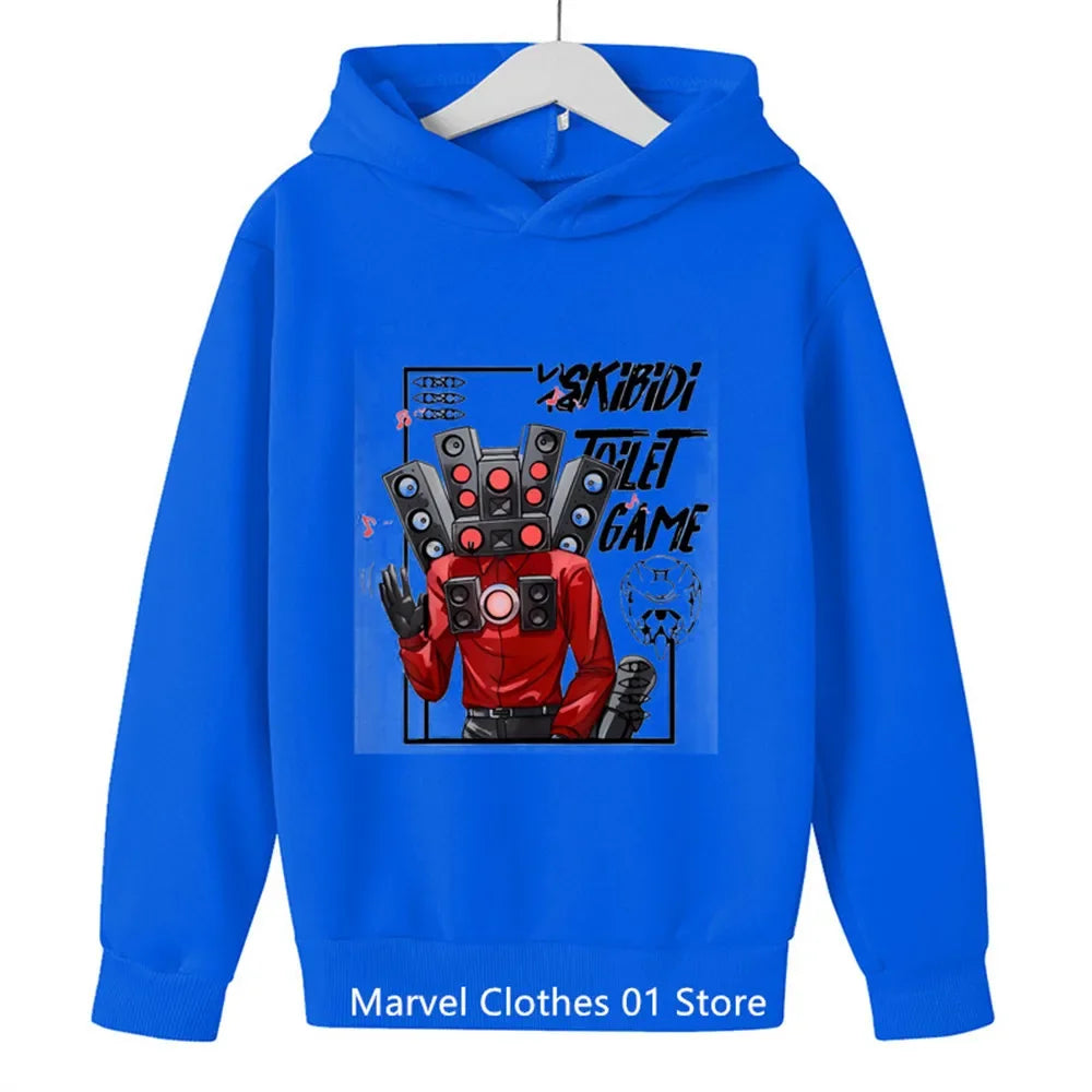 Skibidi Toilet Hoodie Hot Game Kids Cartoon Sweatshirts