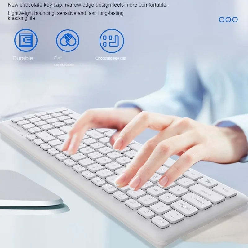 K902 2.4GHZ Wireless Keyboard And Mouse Combo Chocolate