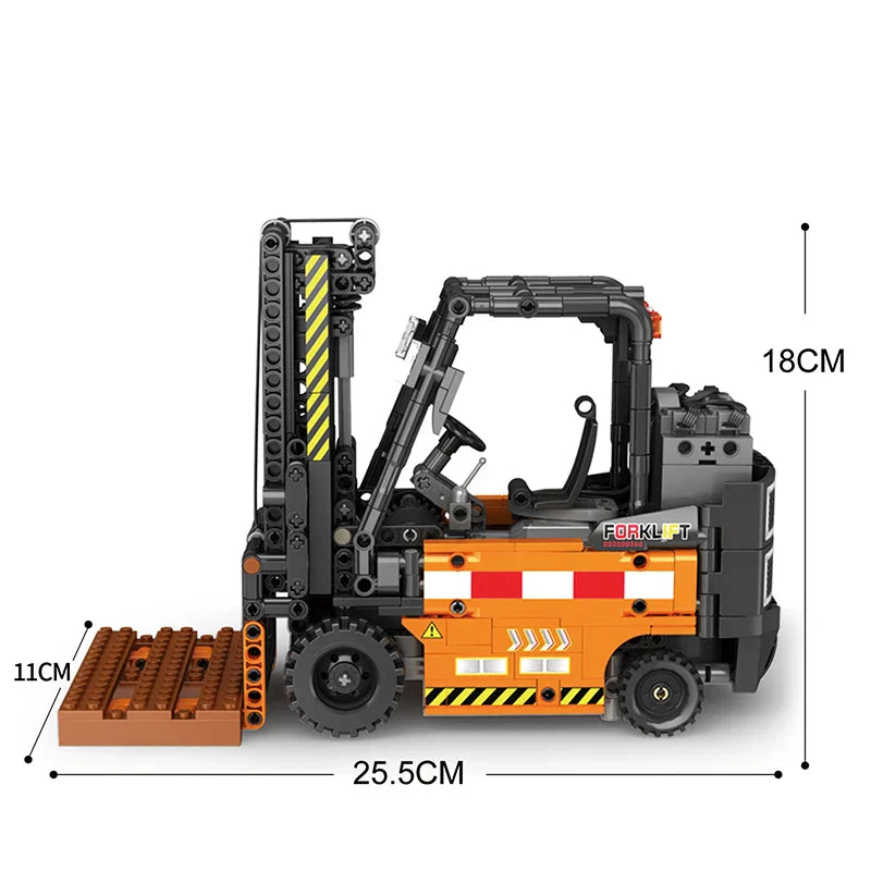 722PCS Remote Control Forklift MOC Model Building Blocks