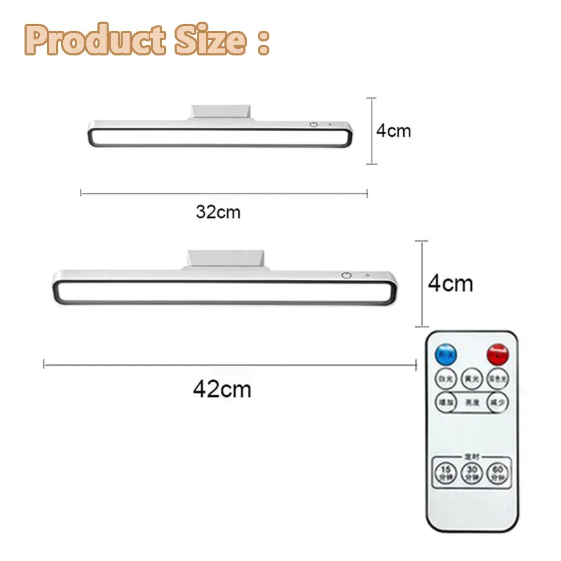 Rechargeable Desk Lamp Hanging Magnetic Reading Table Lamp