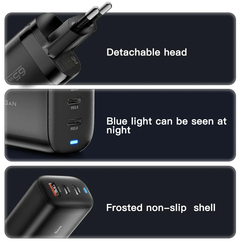 Essager 65W GaN USB Type C Charger For