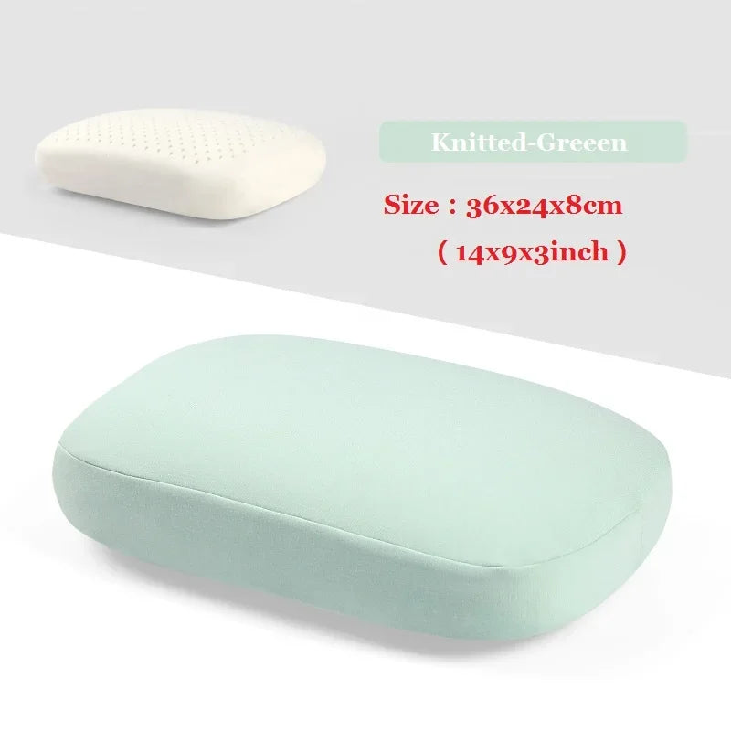 JFLEGAL Latex Pillow Natural Rubber Odorless Neck Pillow