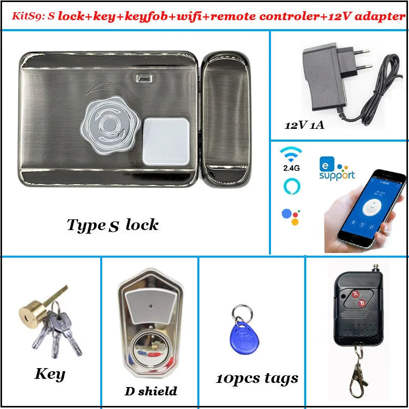 Intelligent Door Lock Video Intercom Compatible Electric Lock