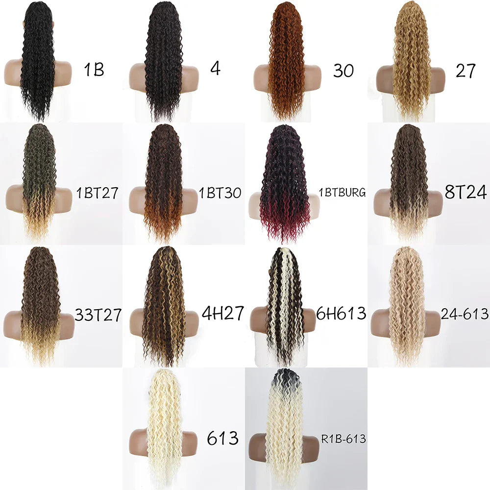 LISI GIRL Synthetic Drawstring Ponytail Long Curly Ponytail