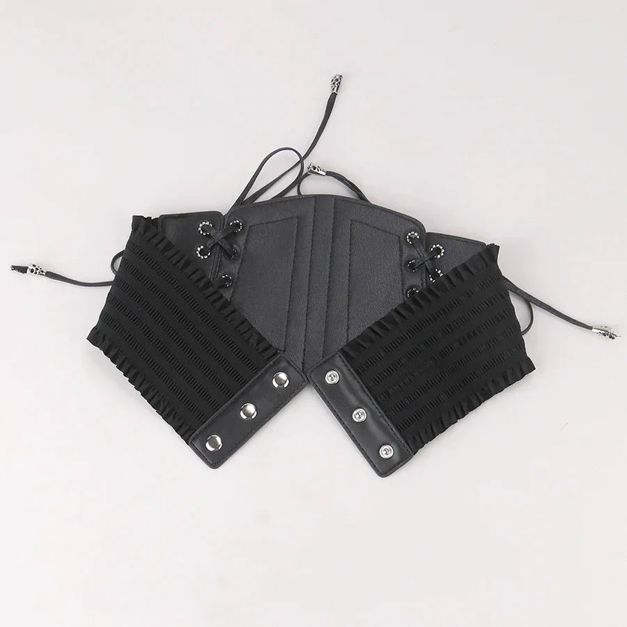 Lace Elastic Retro Pin Buckle Ladies's Cummerbunds Girdle