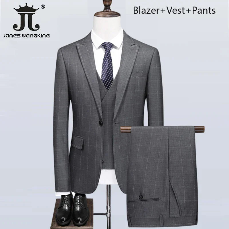 S-5XL ( Blazer + Vest + Pants )