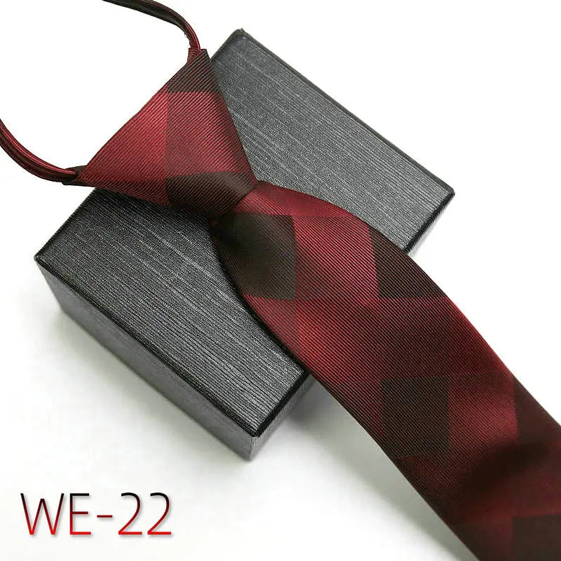 New Suit Business Zipper Tie for Man 48*7cm