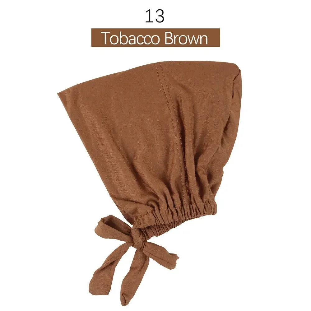 Inner Tie Back Hijab Cap Modal Turban Hat