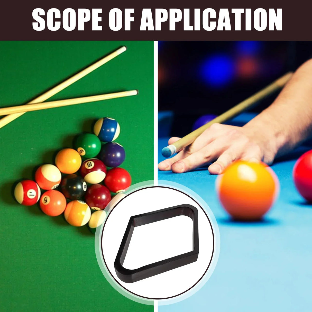 Billiard Accessories Storage Shelf Rhomb Rack Frame Snooker
