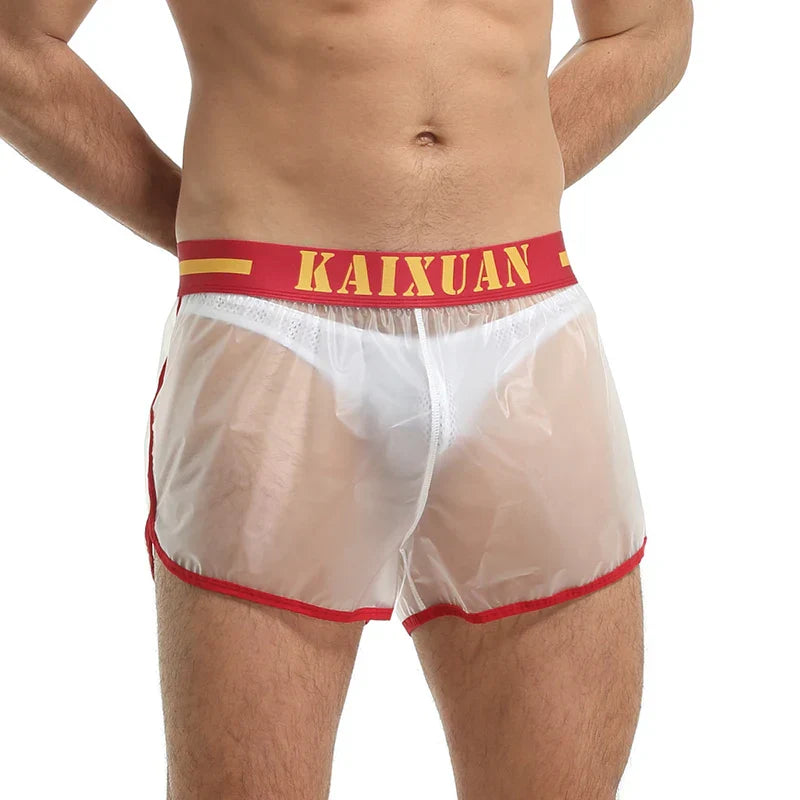 Swimwear Men Beachwear Transparent Quick Dry Waterproof Board