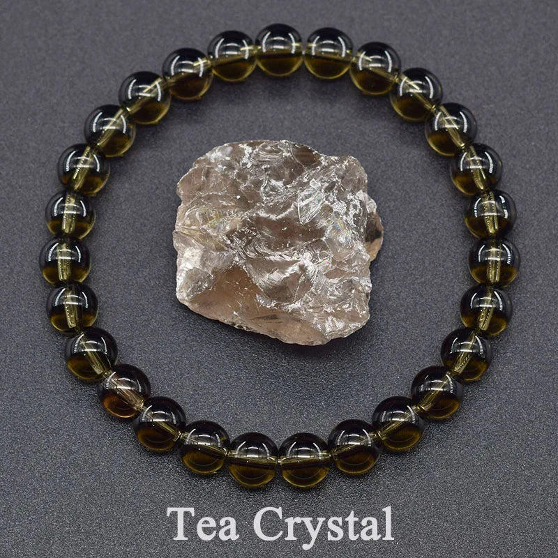 Real Natural Labradorite Stone Bead Bracelet Men Women