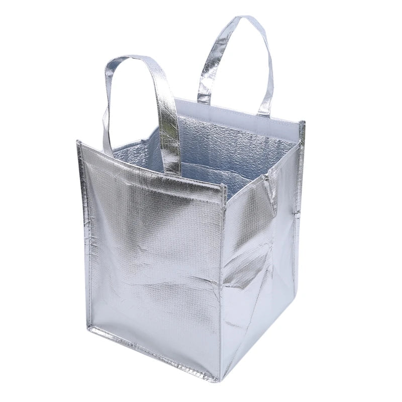 1PC Aluminum Foil Insulated Ice Storage Bag Thermal Cooler Lunch Picnic Bag