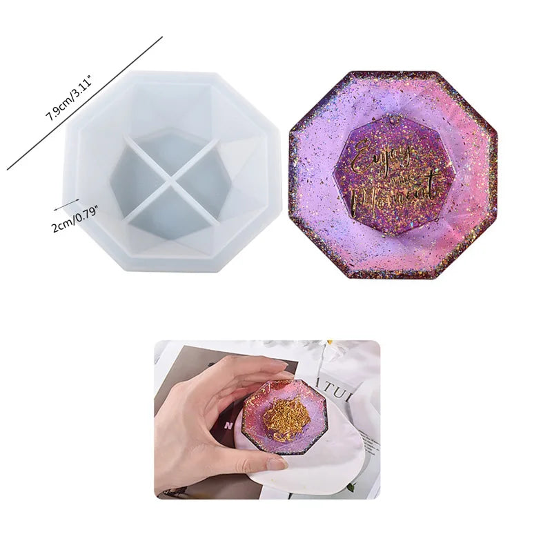 Petal Plate Dish Casting Silicone Mould Crystal Epoxy