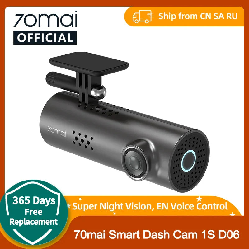 70mai Car DVR 1S APP English Voice Control
