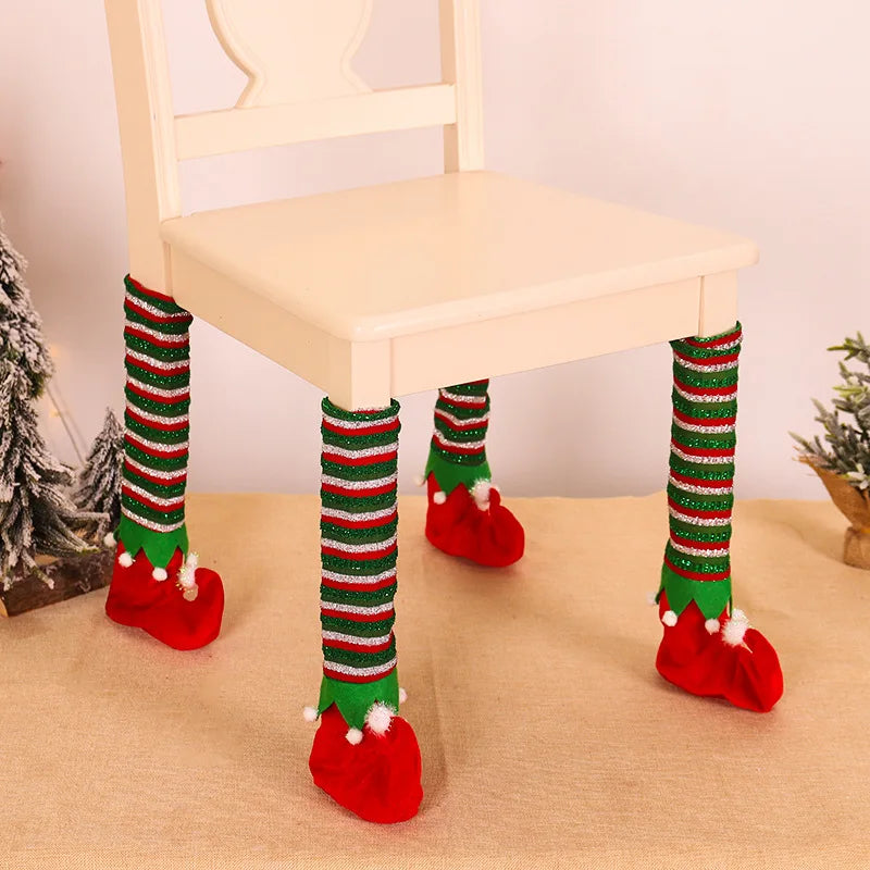 New Year's Party Home Decoration Table Leg Cover