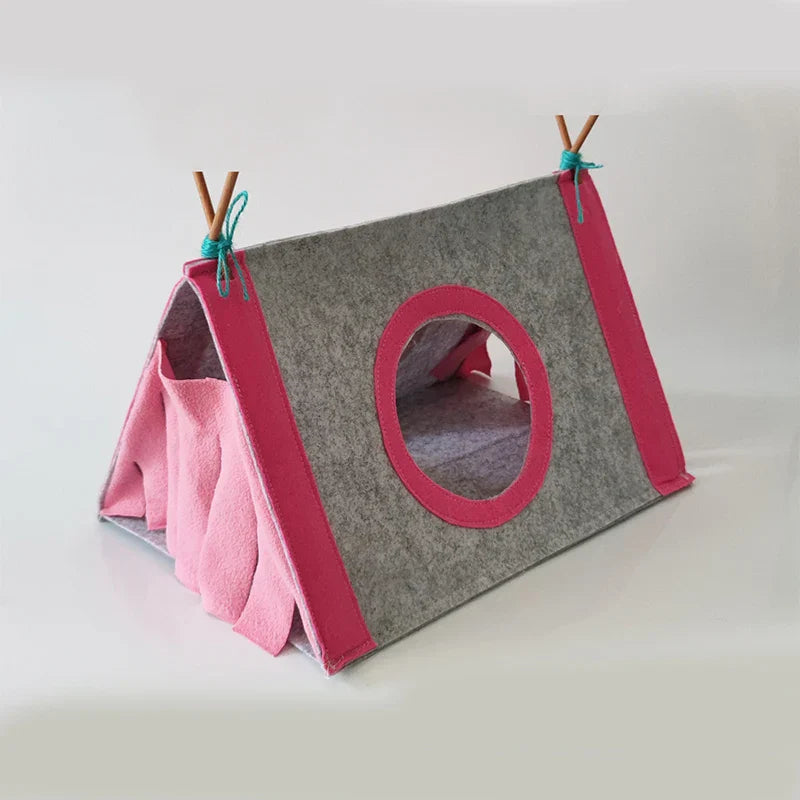 Small Pet Nest Felt Tent Rabbit Nest Hamster