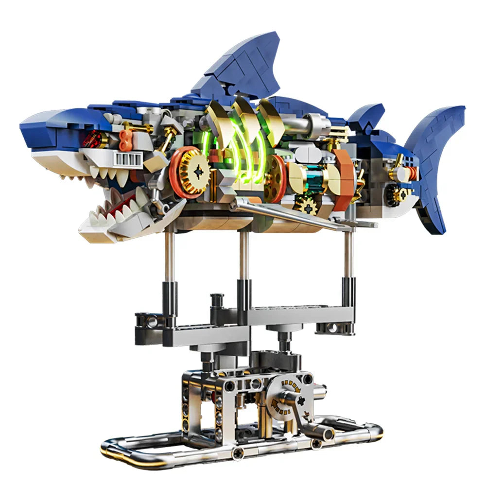Mechanical Shark Building Set, Shark Sea Life Building
