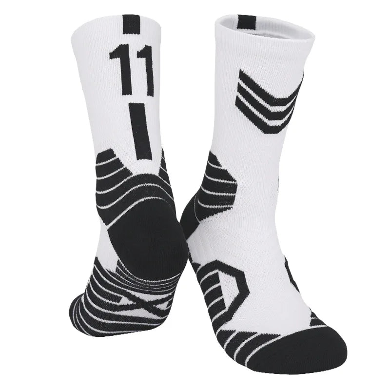 5 Pairs Men's Athletic Crew Socks Performance