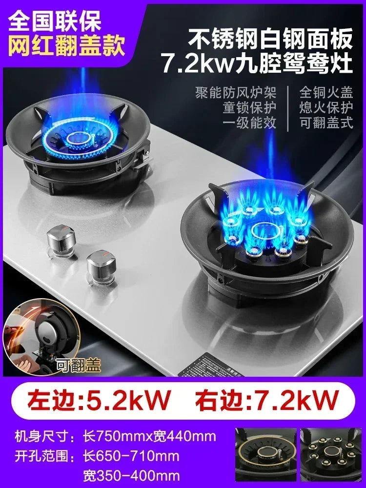 8.5KW Dual Household Embedded Natural Liquefied Timing Fierce