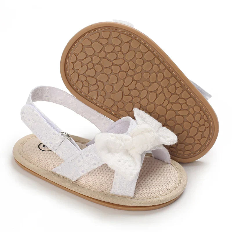 Girls' sandals Bowknot pearl sandals Children's sandals Toddler
