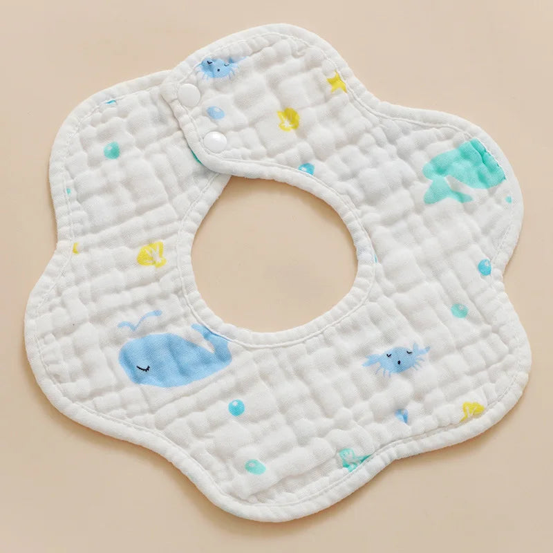 5pcs/batch thickened muslin 30X30cm cotton soft baby towel