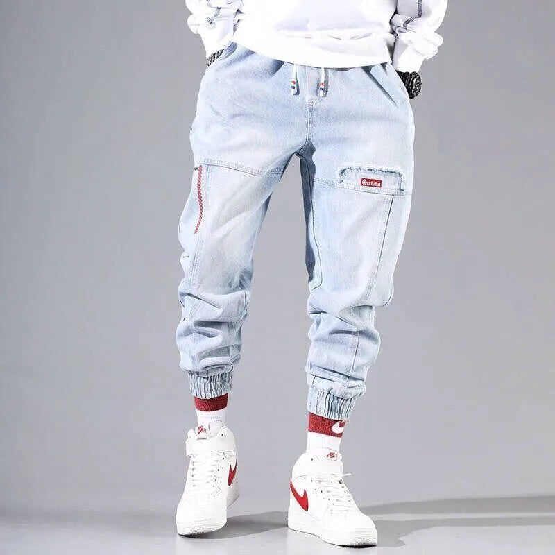 2023 Spring Autumn New Streetwear Baggy Jeans Men