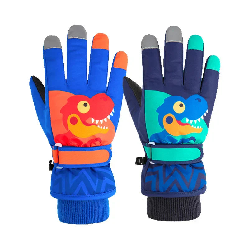 Thicken Baby Winter Gloves Coral Fleece Waterproof Child