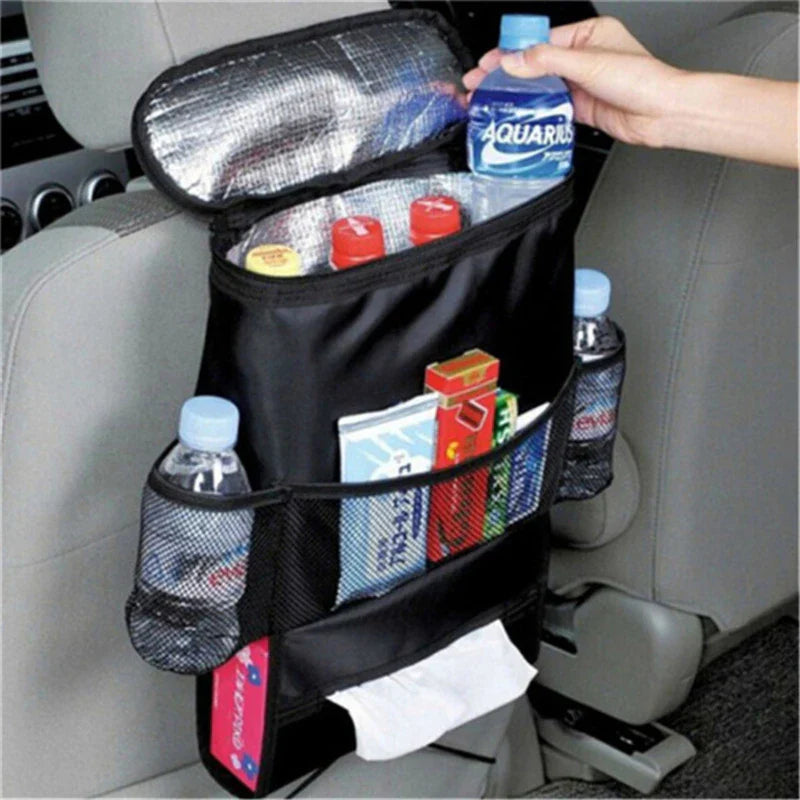 Auto Seat Back Multi-Pocket Ice Pack Bag Hanging