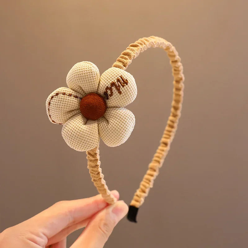 New Children Lovely Coffee Color Cartoon Heart Flower