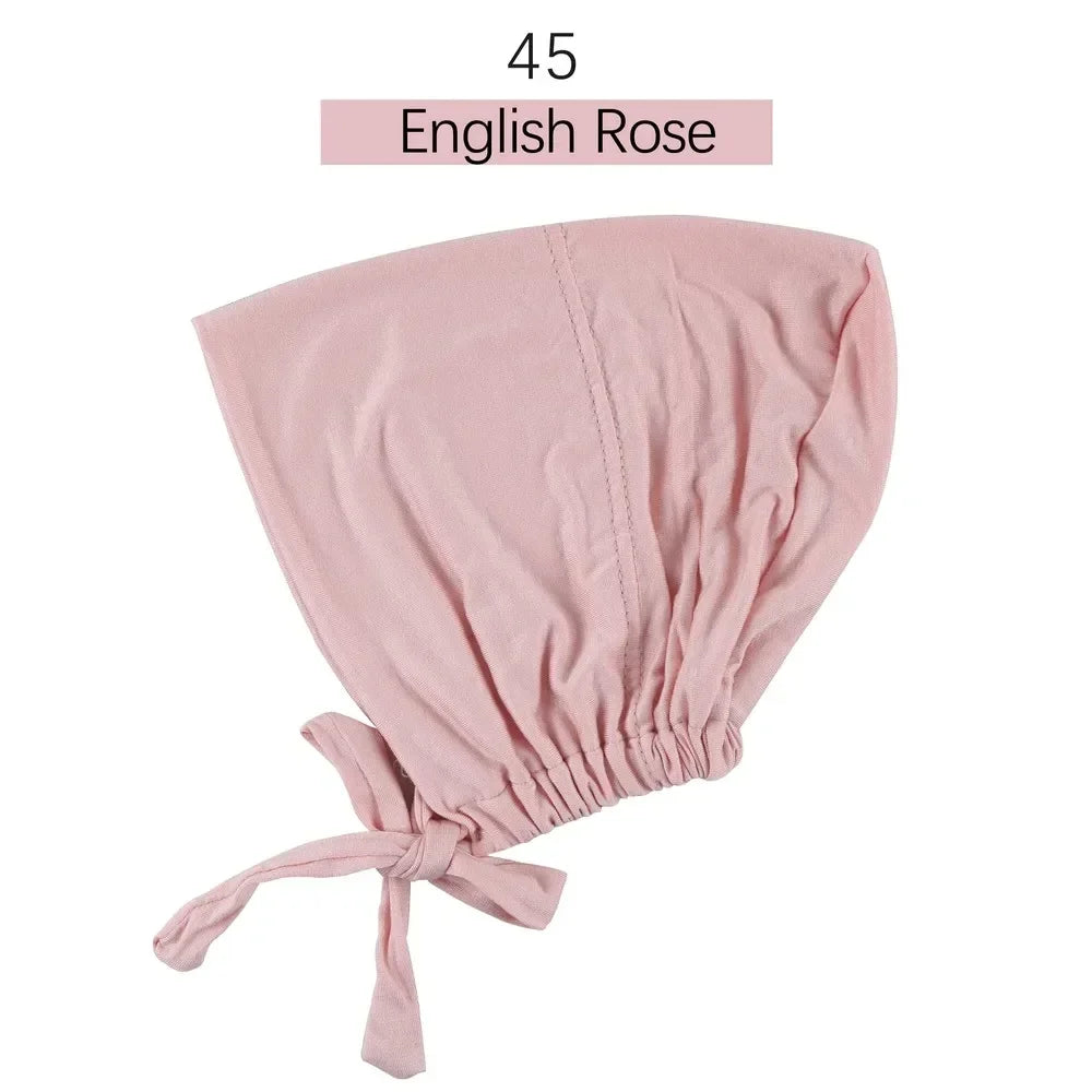 Inner Tie Back Hijab Cap Modal Turban Hat
