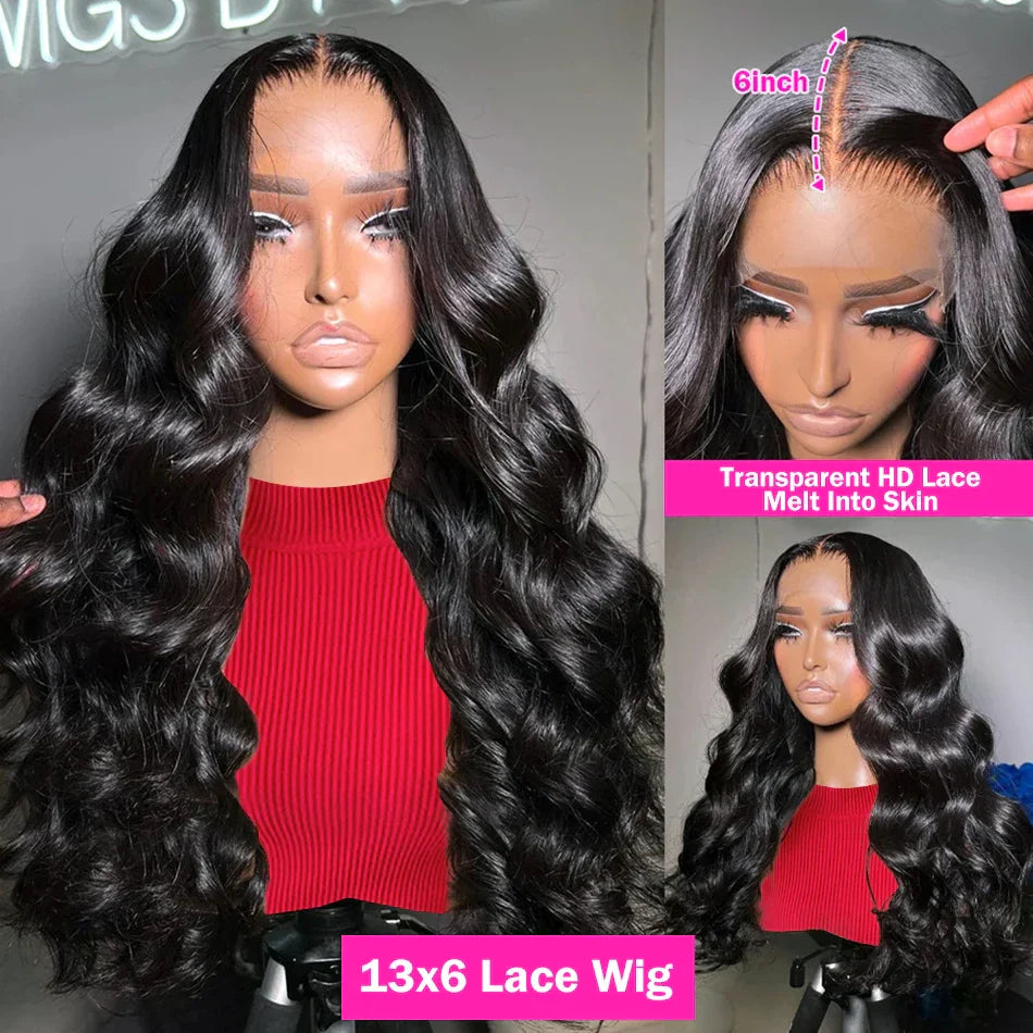 Body Wave 13x4 13x6 HD Lace Front Human