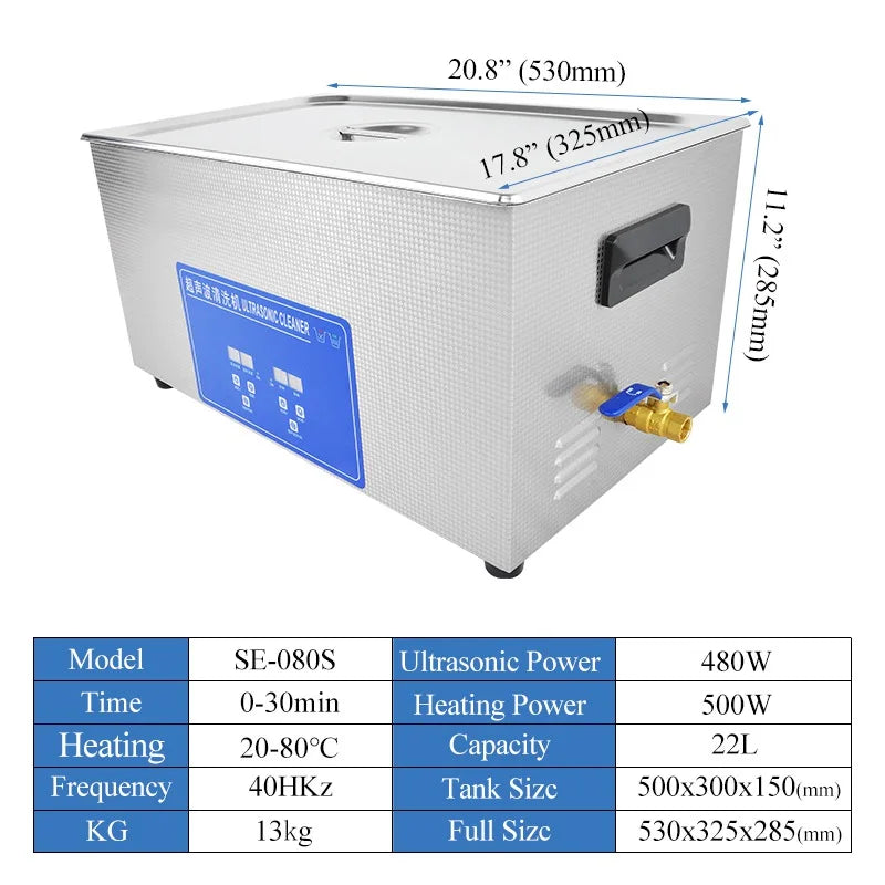10L-30L 220V Portable Washing Machine Heater Timer Ultrasound