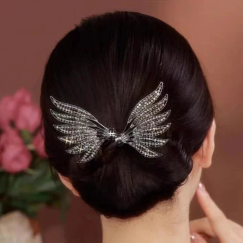 Chinese Style Hair Twister Crystal Wings Women Curler