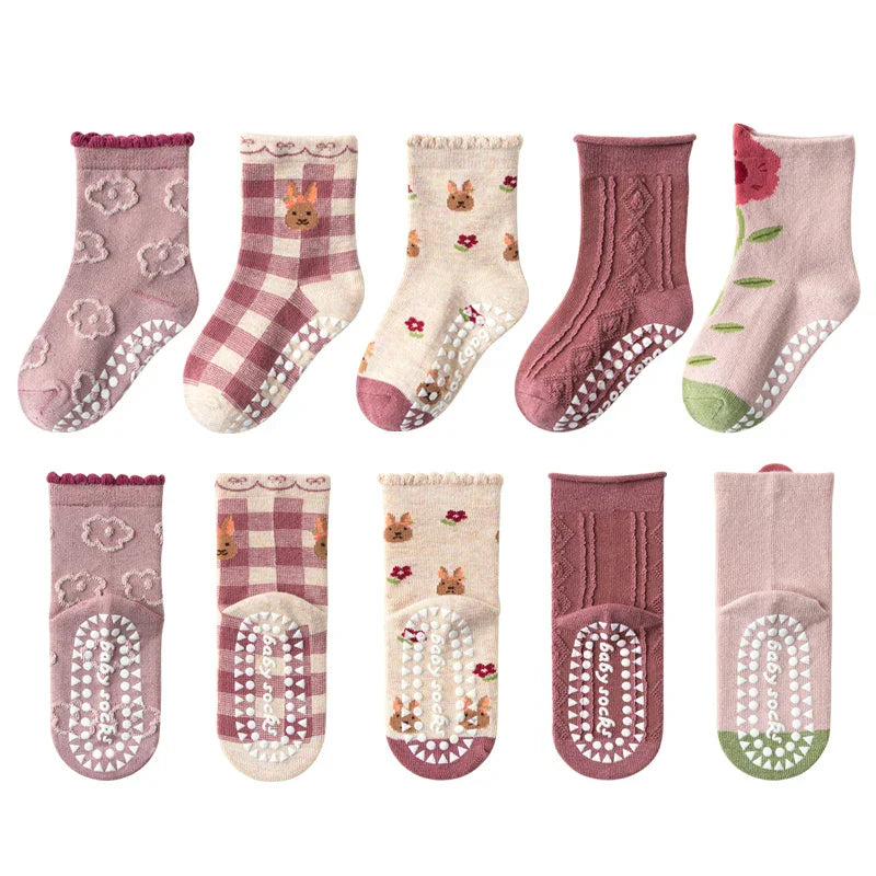 Children's Cotton Non-slip Socks Dispensing Floor Socks Middle