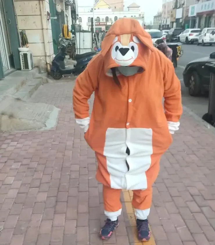 Cosplay Bluey Bingo Cartoon Adult Jumpsuit Padded Halloween