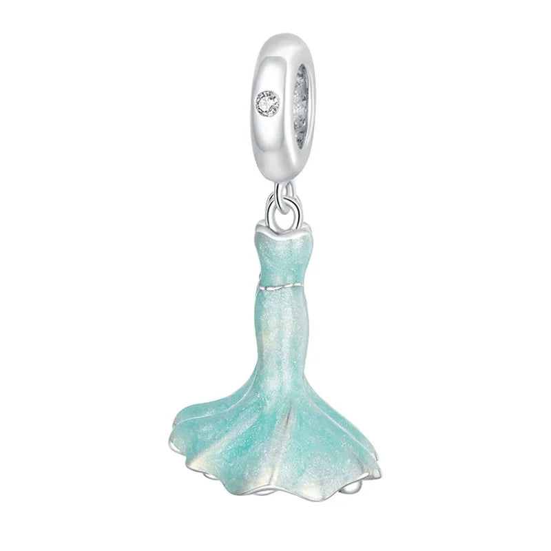 Disney Blue Enamel Ice Snow Olaf Pendant Fit