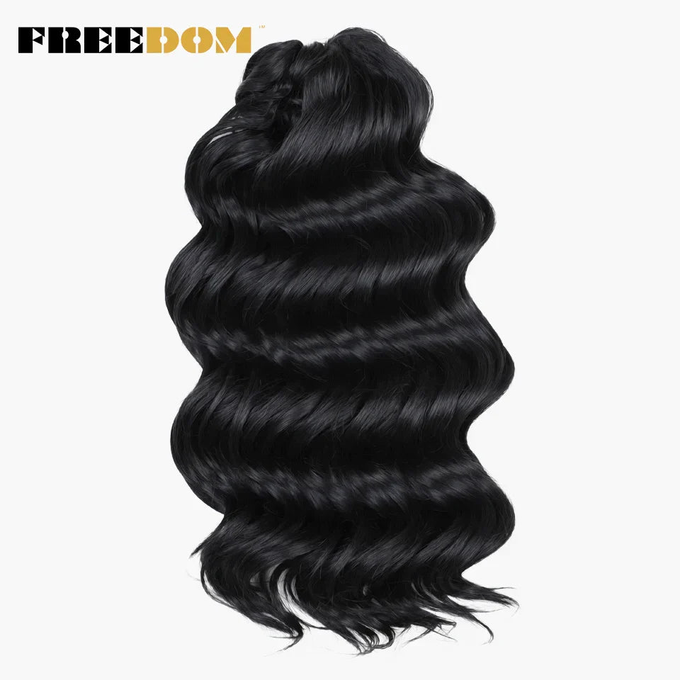 FREEDOM Deep Wavy Twist Crochet Hair 16 Inch