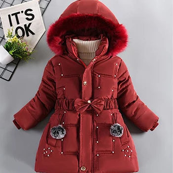 Big Size Winter Girls Jackets Keep Warm Thicken